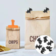 6Pcs Plastic Clothes Clips for Drying and Sealing in Cat Shaped Design