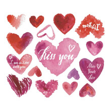 Valentine’s Day Wall Decals – Removable Love Stickers for Windows, Glass, Mirrors, Fridge Doors – Romantic Heart Decor for Bedroom & Living Room