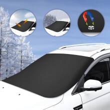 Car Snow Cover Black Ultimate Protection Against Freeze