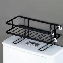 Over Toilet Storage, Over The Toilet Storage Rack Toilet Organizer Shelf with Hanging Hook, No Assembly Bathroom Organizer