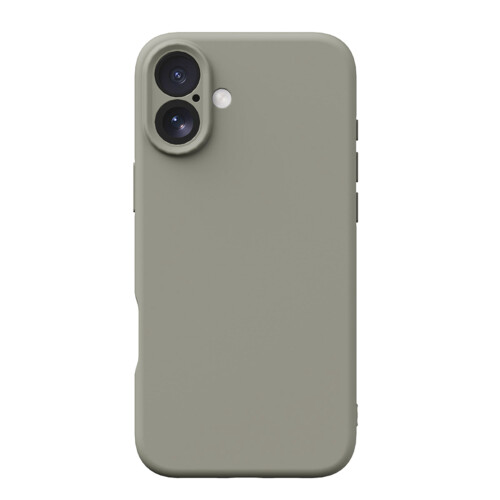 iPhone 16 Plus Case Compatible with MagSafe – Liquid Silicone, Soft Microfiber Lining, Shockproof, 6.7", Light Gray