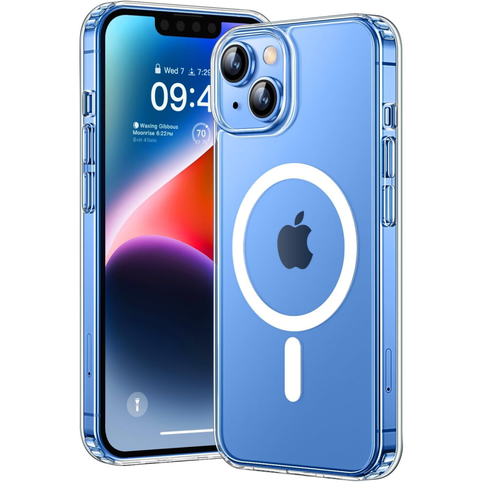 Clear Magnetic Case For Compatible With Apple Iphone 13 Â Slim, Shockproof, -Resistant Yellow 9365509611623