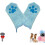 Paw Bathing Towel Microfiber Quick-Dry Blue 2-Pack 1