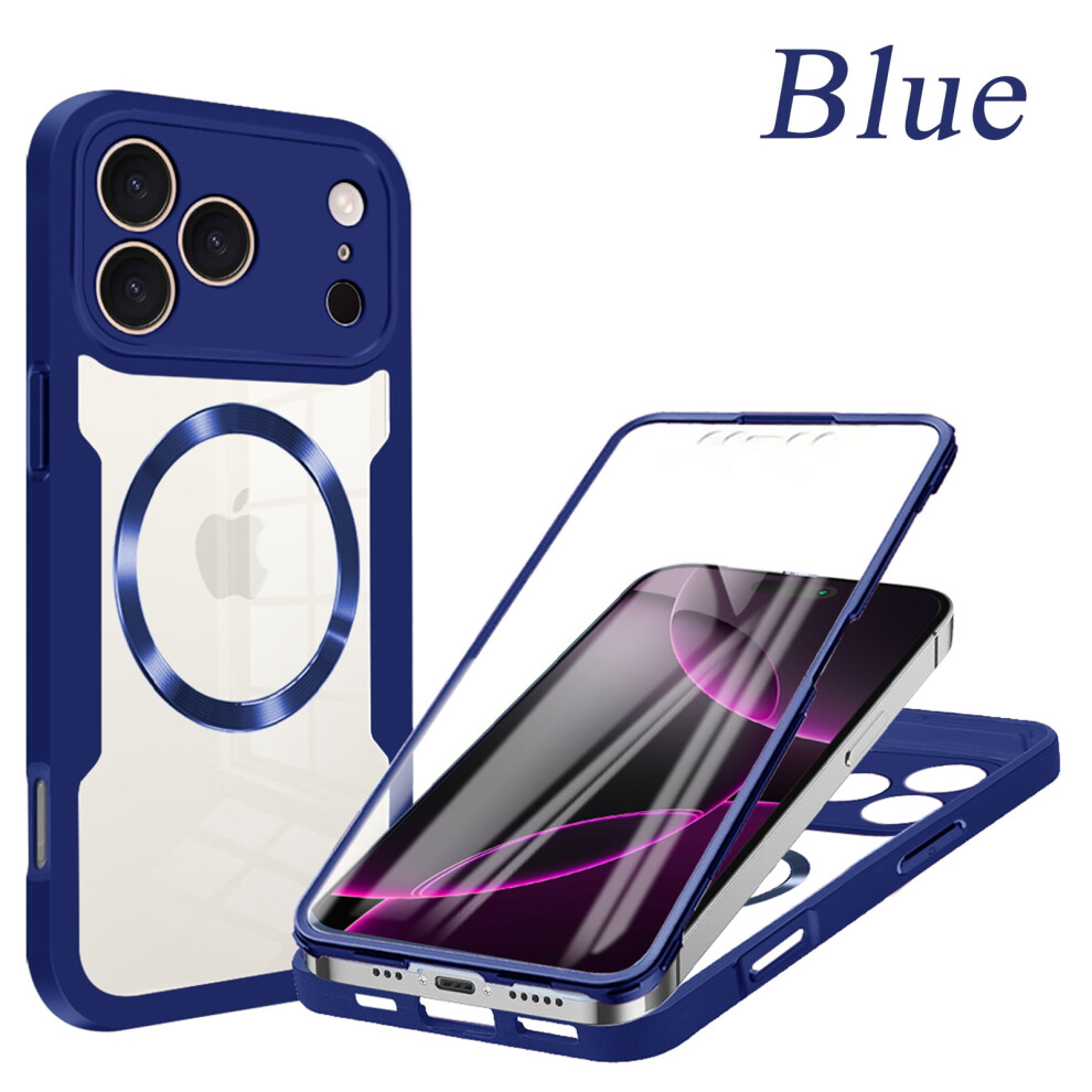 Compatible With Iphone 17 Pro Magnetic Case Â Clear Rugged Silicone Hybrid Cover With Built-In Screen Protector, Magsafe-Compatible, Slim & 9365509612781