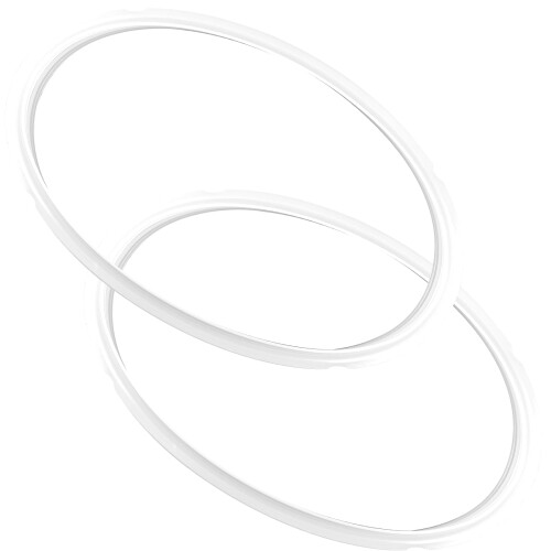 2Pcs Premium Silicone Pressure Cooker Gasket White for Safe and Practical Use 2