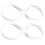 2Pcs Premium Silicone Pressure Cooker Gasket White for Safe and Practical Use 6