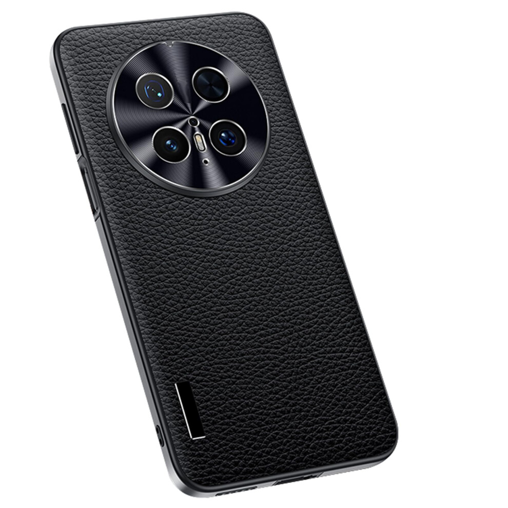 Leather Case Shockproof Cover With Full Lens Protection Slim Business Design For Huawei Mate 70 Pro Black 9330225026761