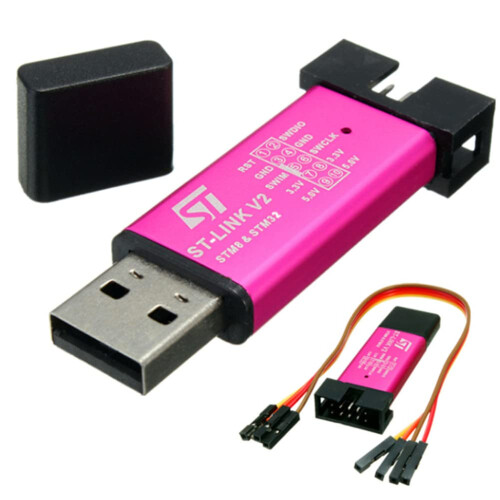 Programmer and Debugger Compatible with STLink V2 for STM32 STM8 with Cable, Broad MCU Compatibility, Random Color 2