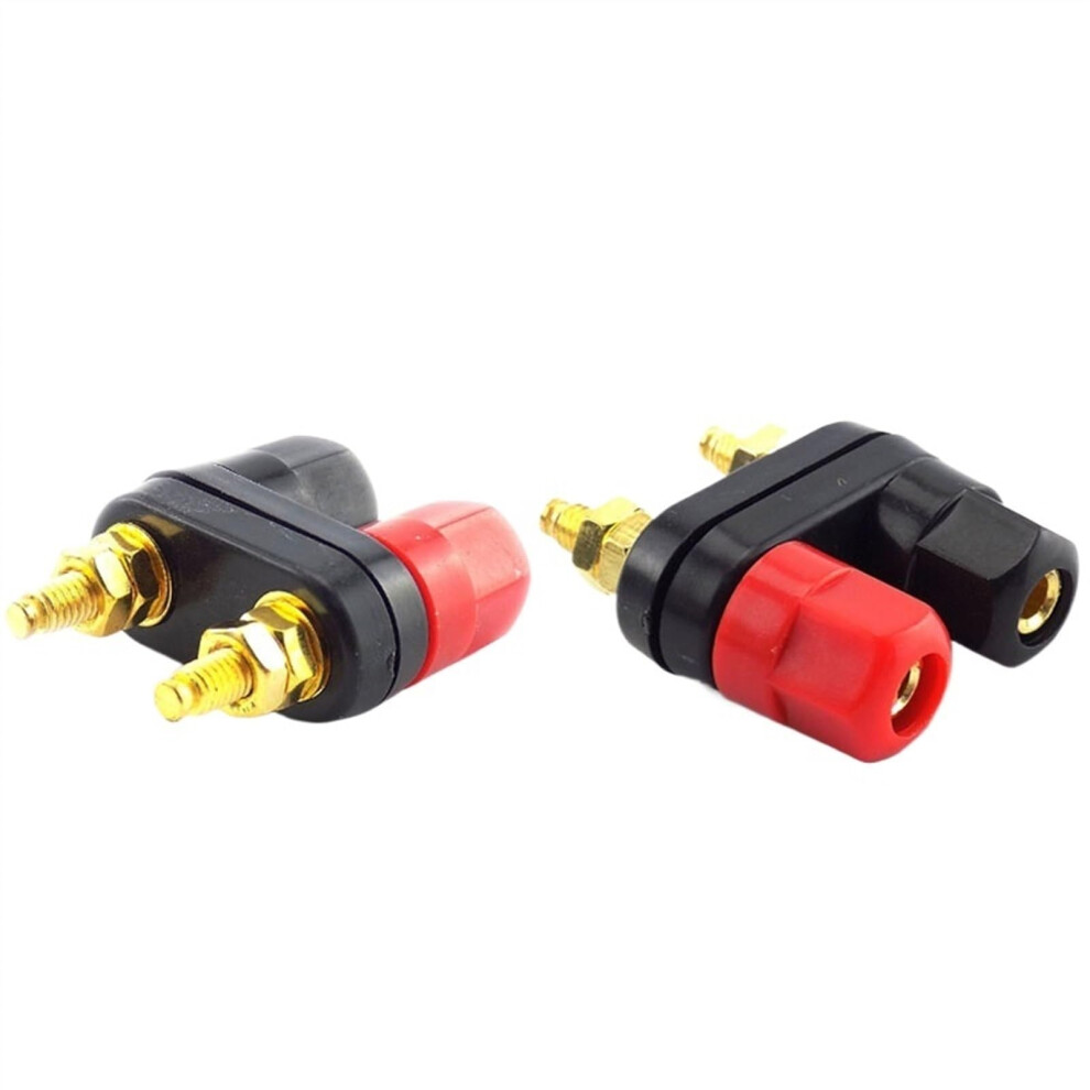 5Pcs Banana Plug Speaker Connector Set Red And Black Binding Post Terminals For Amplifier Secure Audio Connection 9771547587668