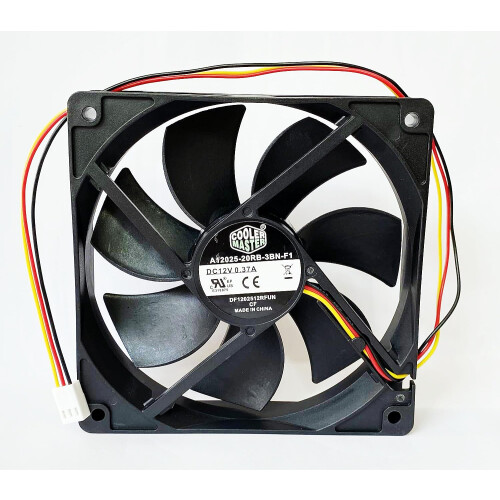 120mm DC Cooling Fan 12V 3Wire Quiet Airflow with RPM Speed Sensor for Computer Case Replacement