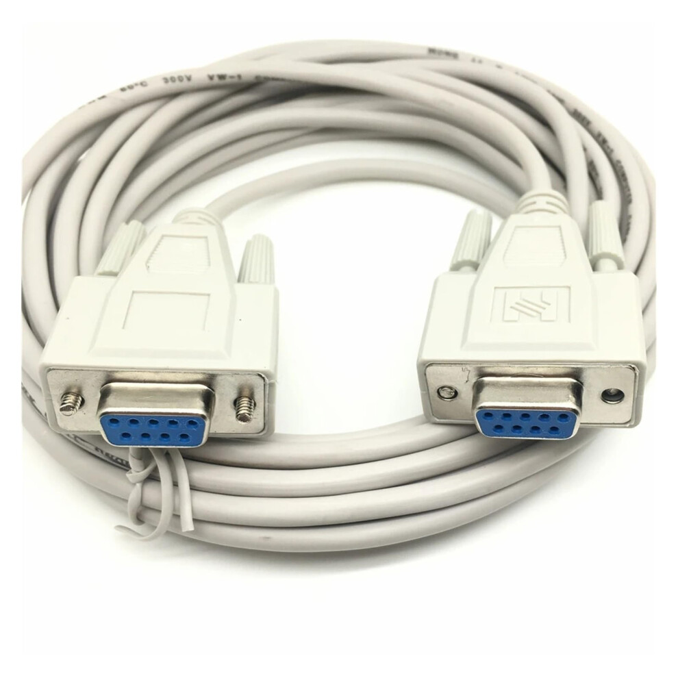 Rs232 Null Modem Cable 5M Db9 Serial Cable For Reliable Device Connection And Durable Insulation 9330225026983