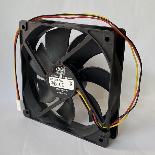 120mm DC Cooling Fan 12V 3Wire Quiet Airflow with RPM Speed Sensor for Computer Case Replacement 2