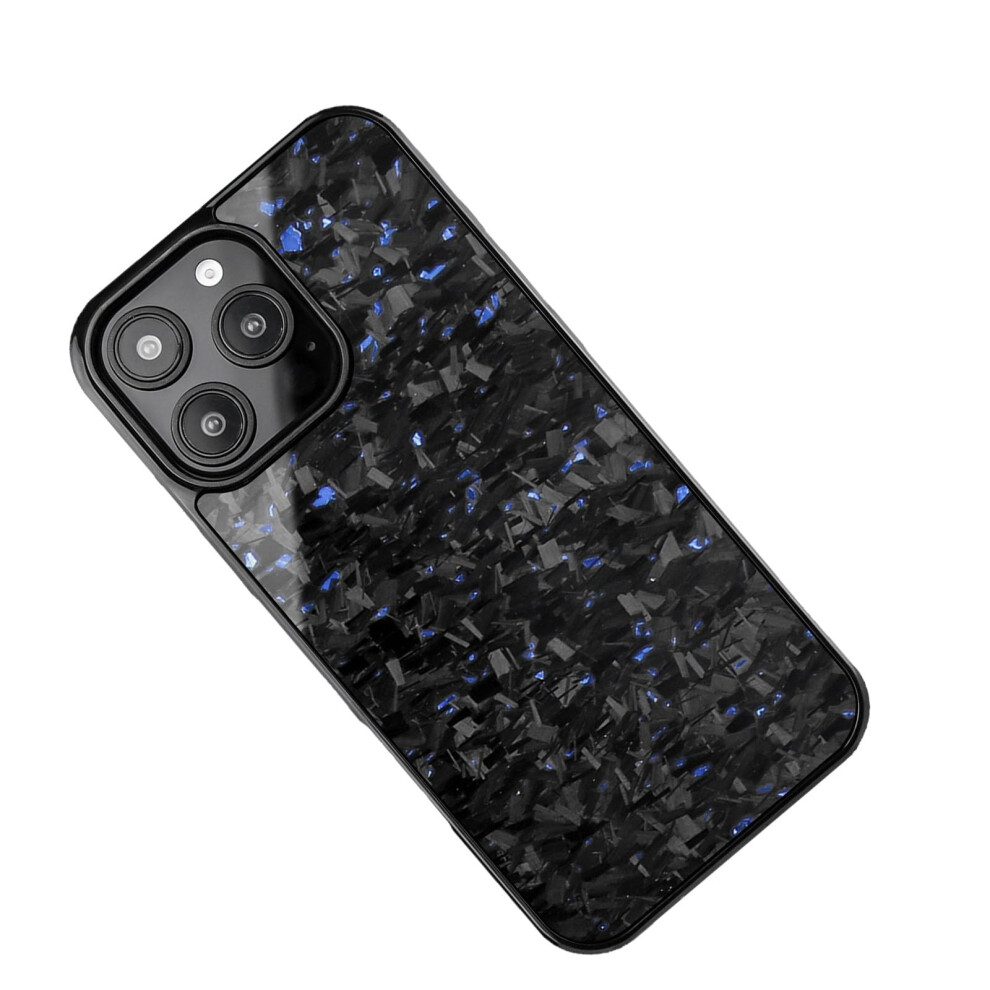 Forged Carbon Fiber Phone Case For Iphone 14 Pro Max Shockproof Ultraslim Lightweight Design Blue 9330225027027