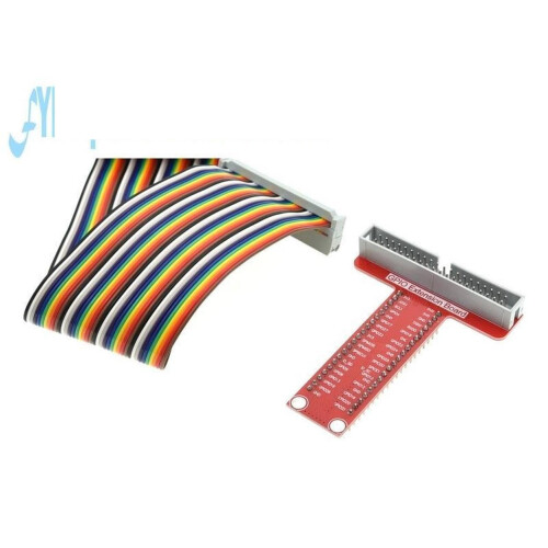 40 Pin GPIO Extension Ribbon Cable with TStyle Connector for Raspberry Pi Prototyping 2