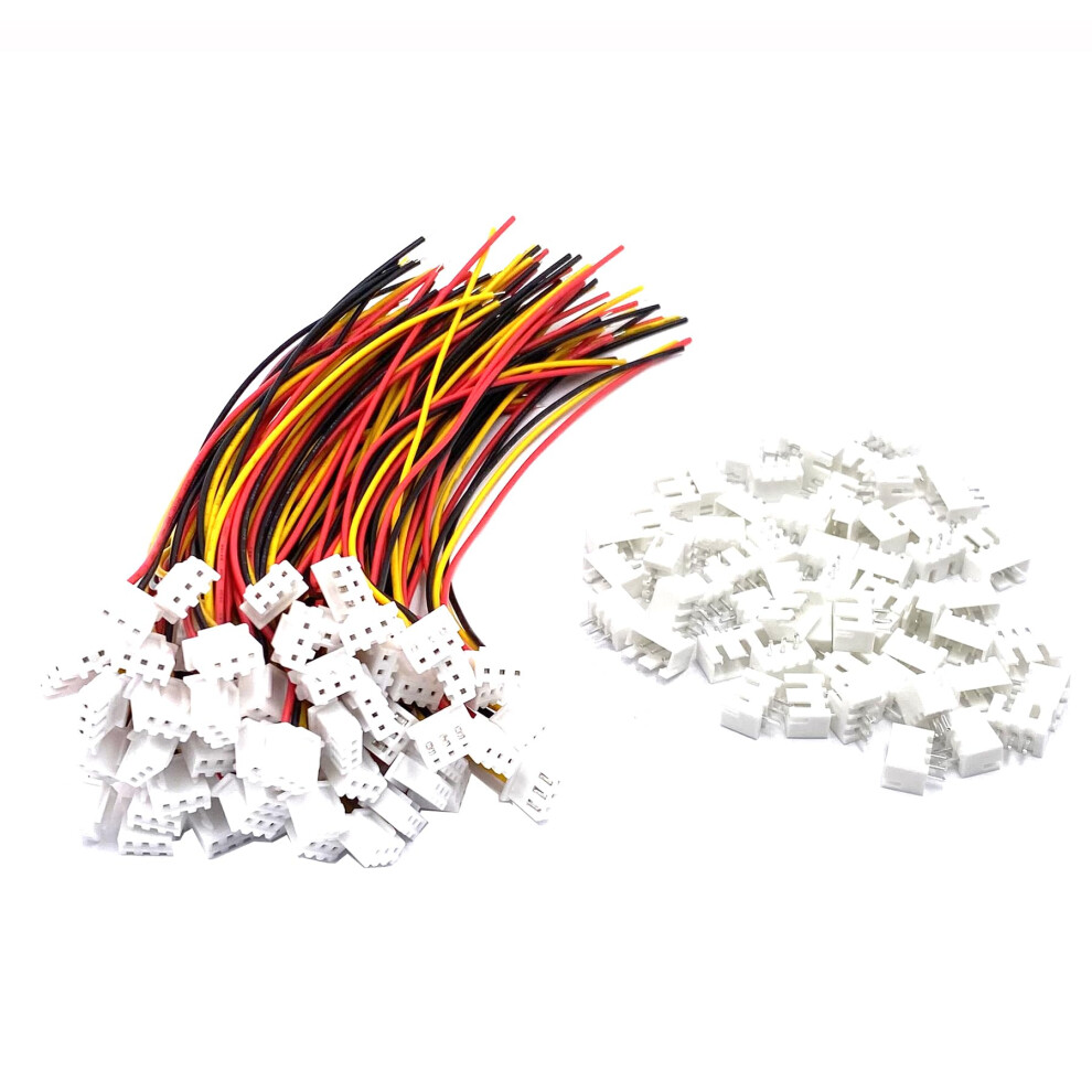 60 Pairs 26Awg 15Cm Compatible With Jst Xh 2.54Mm 3 Pin Connector Cable Male Female Plug Wire For Rc Pcb Led 9092120781502