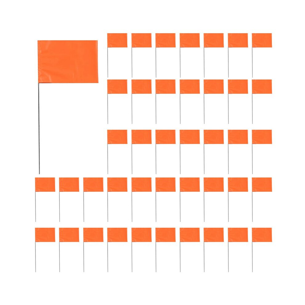 150Pack Marking Flags, Orange Yard Flags 15X4x5inch, Flags, Lawn Flags Markers, Irrigation Flags, Landscape Flags 4711158014431