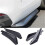 Universal Car Bumper Lip Spoiler Diffuser Splitter, Carbon Fiber Protector Winglets, Black 2pcs 2