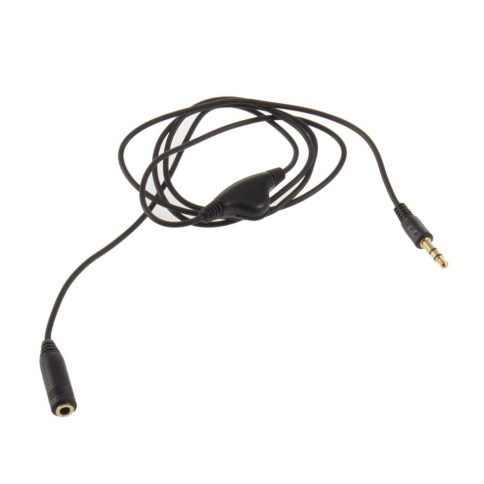 3.5Mm Audio Extension Cable With Builtin Volume Control, 1M Headphone Cord For Stereo Devices 9771547588610