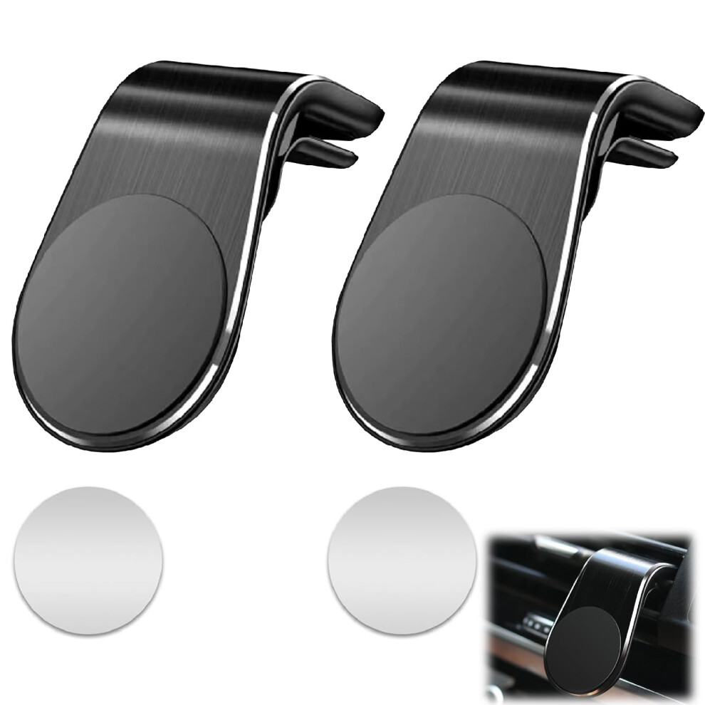 2 Pack Car Phone Holder Magnetic Car Mount With Suction Cup For Dashboard And Windshield 9092120784367