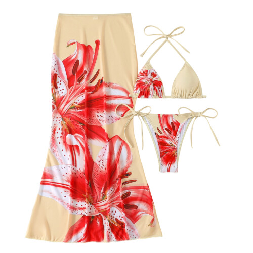 Ensemble de maillot de bain à la mode en-jaune clair S