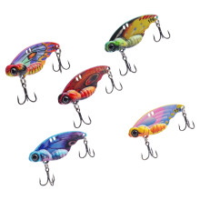 5Pcs Crankbait Metal Jig Spoon Lure VIB Vibration Spoon Spinner