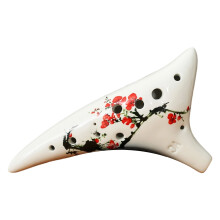 12 Hole Ceramic Ocarina C Key for Beginners-Wintersweet