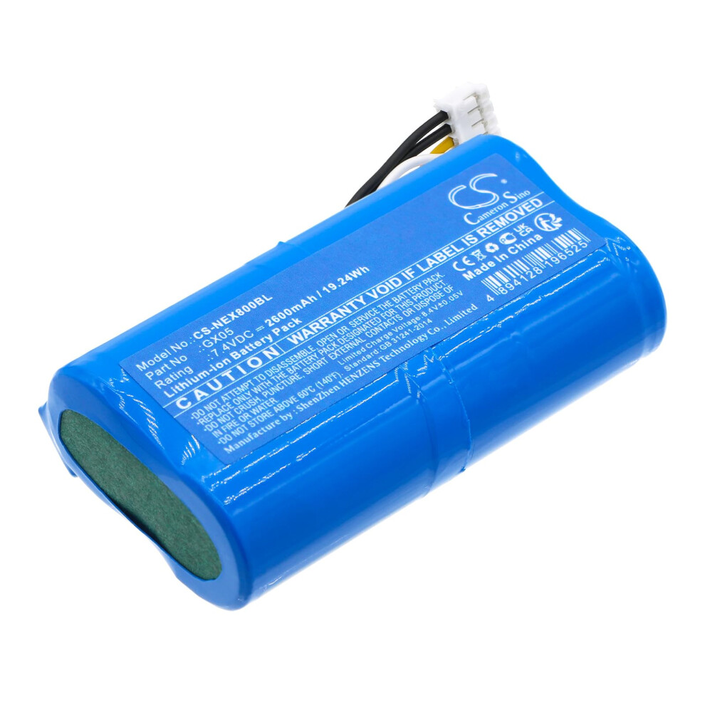 Replacement Battery 7.4V 2600Mah Liion Pack Longlasting Power Easy Installation For Dejavoo Qd2 9330225028536