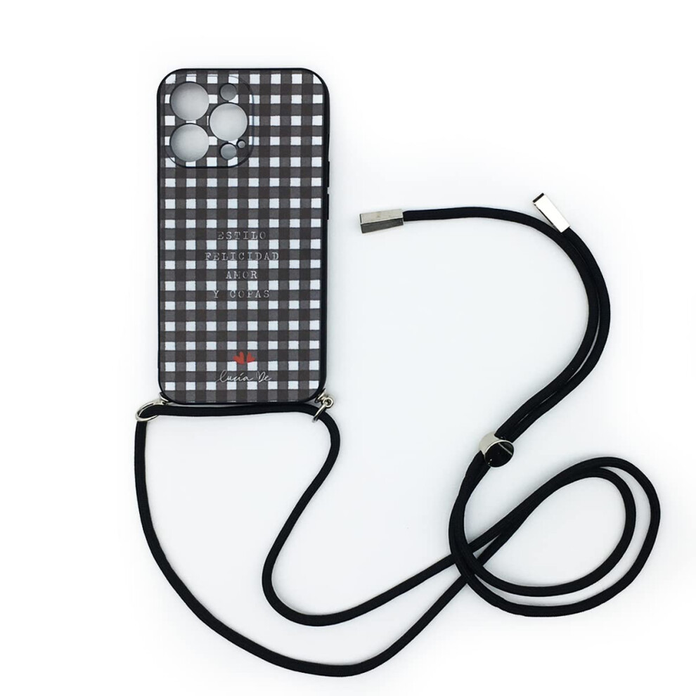 Case For Iphone 13 Pro Slim Shockproof With Strap And Vichy Pattern Antishock Bumper Protection 9455672300216