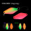5pcs Glow Spinner Baits Rhombus Spoon Lures Double Side-35mm 7
