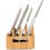 for 1PCS Mobile Phone Flat Bracket Bamboo Wood Multi-Device Charging Station Organizer Office Bracket, 4