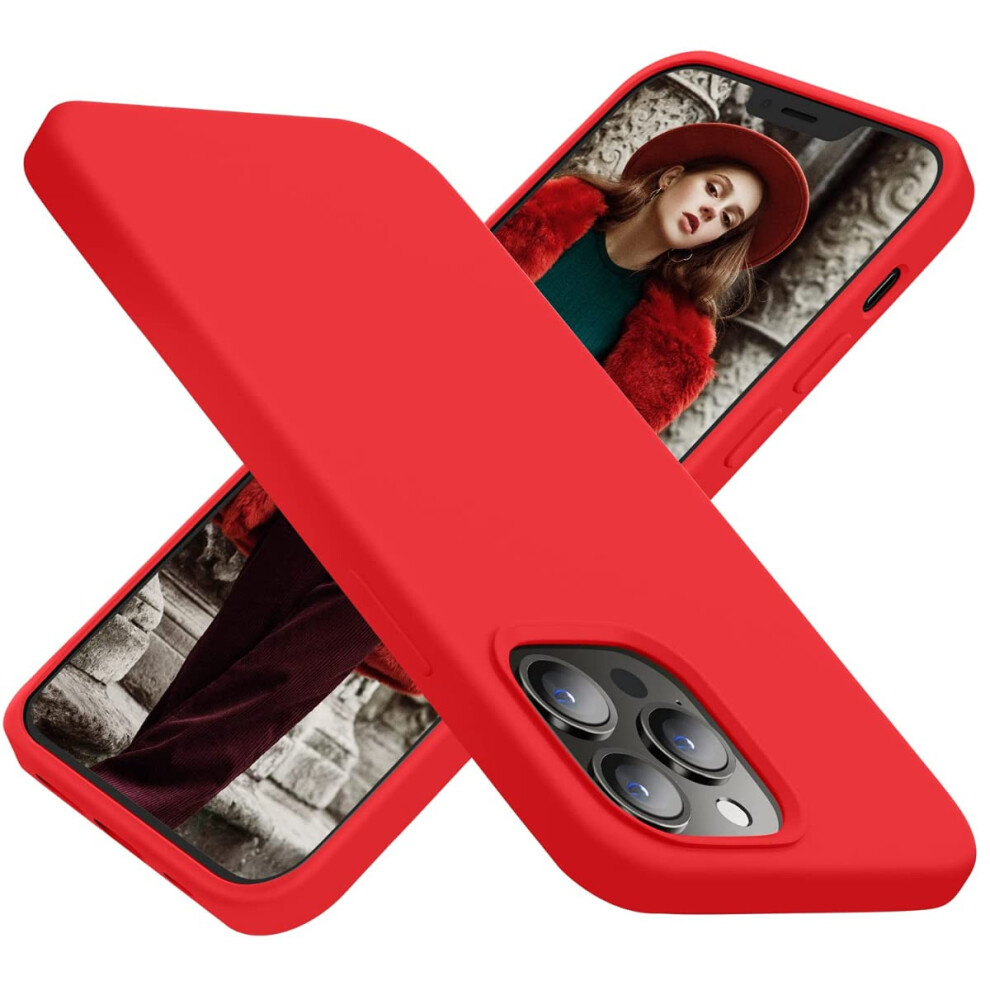 Case For Iphone 13 Pro Max Silicone Shockproof Slim Fit Protective Cover China Scratchresistant Red 9455672300544