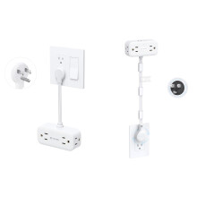 8in1 Power Strip Surge Protector with 360 Rotating Plug, USBC Fast Charging and 36Inch Extendable Cord