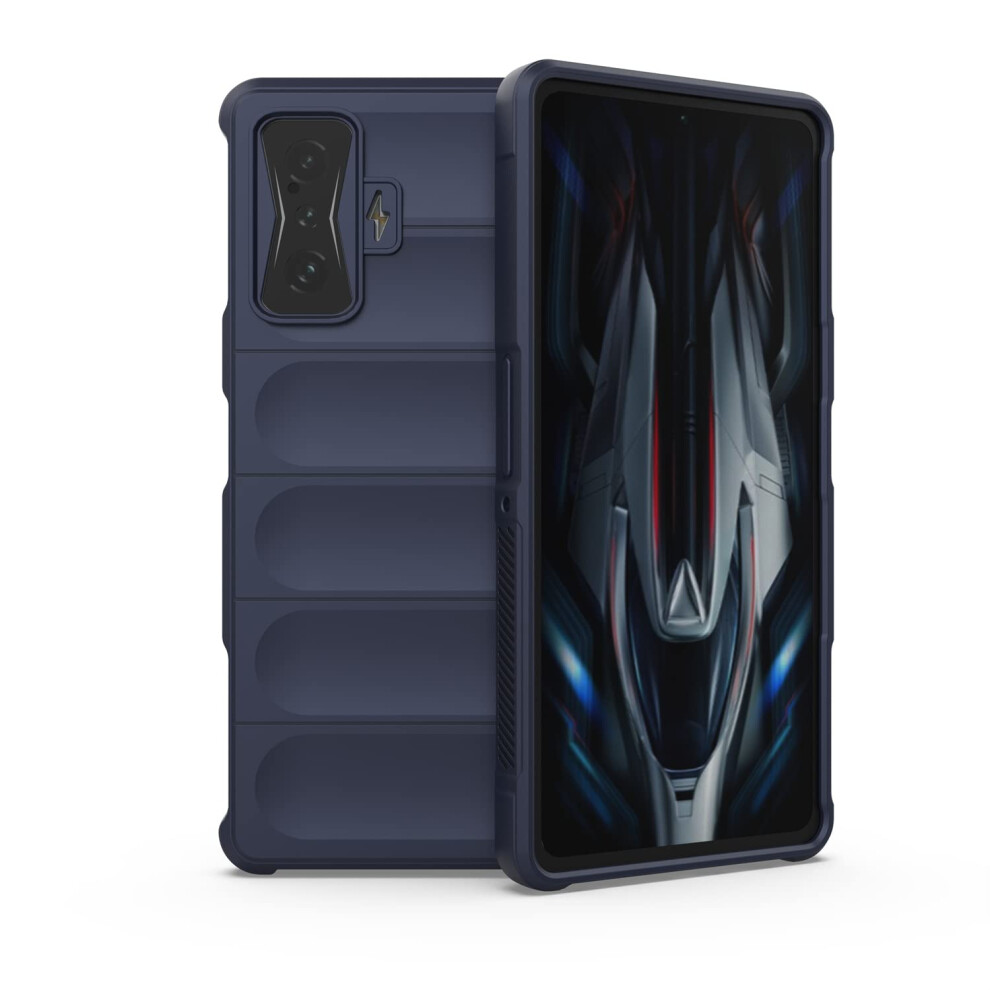 Case Dark With Antidrop Airbag Corners And Shockproof Tpu Bumper For Xiaomi Poco F4 Gt And Redmi K50 Gaming Blue 9455672300803