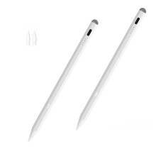 Stylus Pen 2 Pack White, Fast Charging Active Pencil for iPad Pro and Air 20182025