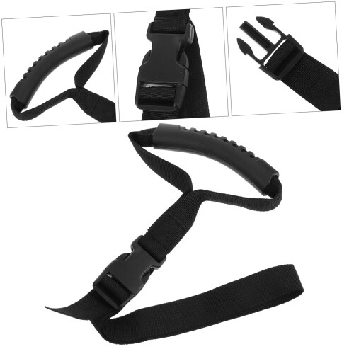Adjustable Car Support Handle for Elderly with Ergonomic Safety Grip, Universal Fit, Black 2