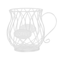 K Cup Coffee Capsule Storage Rack Coffee Capsule Rack Large Capacity Coffee Capsule Storage Rack White