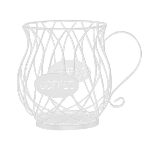 K Cup Coffee Capsule Storage Rack Coffee Capsule Rack Large Capacity Coffee Capsule Storage Rack White