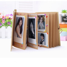 1 Scrapbook Photo Album Retro Style Truck Cover Accordion Foldable Photo Album DIY Scrapbook Handmade Crafts