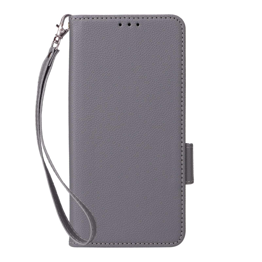 Flip Leather Phone Case With Magnetic Closure And 4 Card Slots For Umidigi G9 5G Gray 9092120786088