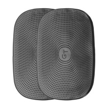 4pcs Car Dashboard AntiSlip Mat 6'x4' Round, Washable Universal Dash Pad for Phone Keys Sunglasses, Black