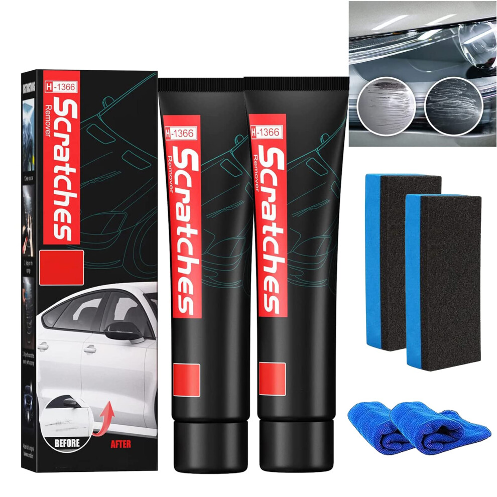 Car Scratch Remover And Kit 60Ml 2Pcs Deep Scratch Nano Formula Car Paint Restorer Light 9771547589365