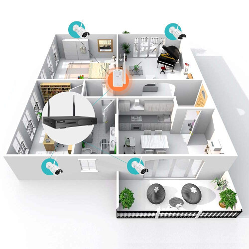 WiFi Range Extender for Security Cameras with Long Range Signal Booster and Stable Video Connection 1