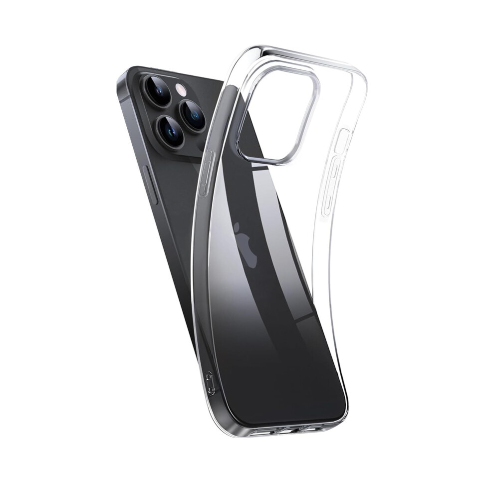 Shockproof Clear Phone Case For Iphone 13 Pro 6.1 Inch, Ultra Slim Soft Tpu Cover With Raised Edges 9073542729563