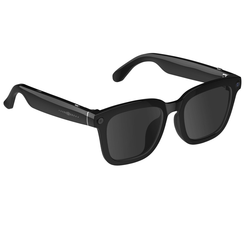 Smart AI Glasses with 80MP HD Camera, Bluetooth WiFi, Voice Control, Polarized Replacement Lenses