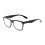 Blue Light Reading Glasses +2.50 Retro Square Black Frame Unisex Durable Comfortable Fit 1