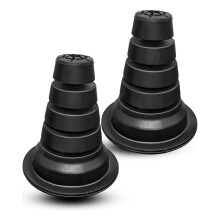 Rear Coil Spring Insulator for Toyota 4Runner 20032009, Rear Spring Seat for FJ Cruiser 20072014, Durable Polymer, Noise Reduction, 2 Pcs