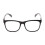 Blue Light Reading Glasses +2.50 Retro Square Black Frame Unisex Durable Comfortable Fit 2