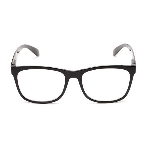 Blue Light Reading Glasses +2.50 Retro Square Black Frame Unisex Durable Comfortable Fit 1