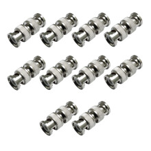 10PCS BNC Male to Male Coupler Adapter for CCTV RG59 Coaxial Cable Security Camera System