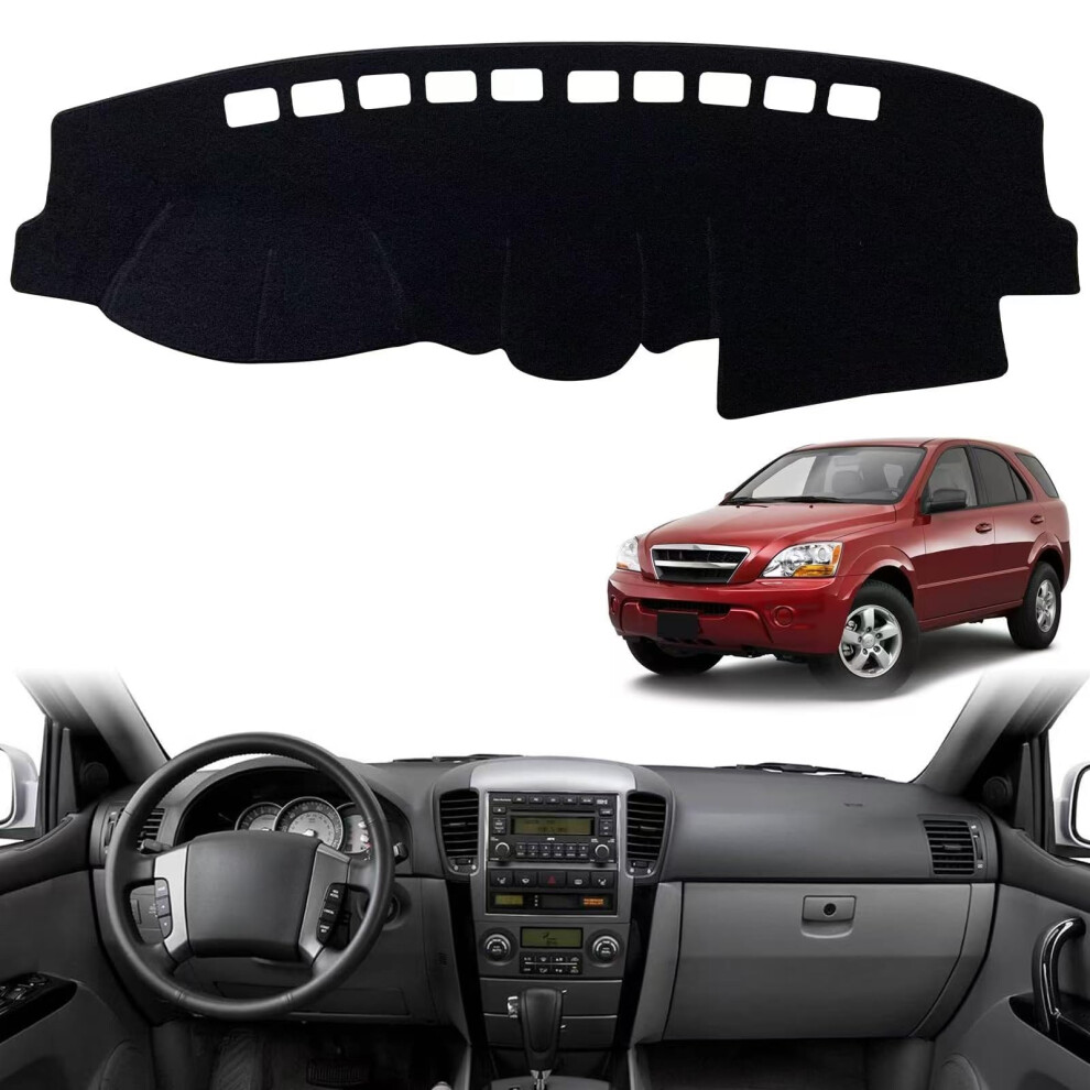Custom Fit Flannel Dashboard Cover For Kia Sorento 20042009, No Glare Sunshade Dash Mat Protector 9771547589785